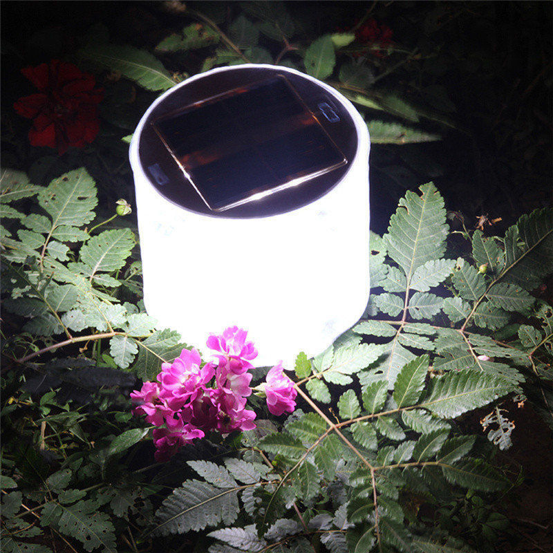 Inflatable Solar Light LED Solar Powered Foldable Light Outdoor Garden Yard Emergency Solar Road Lamp